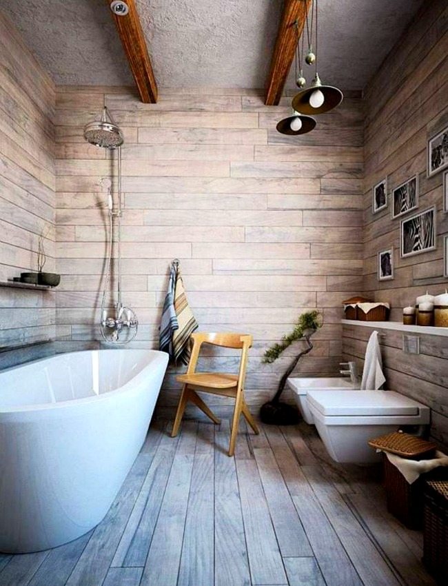 Wood Bathroom