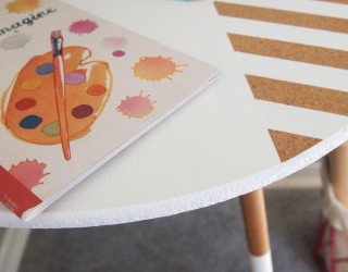 DIY: Modernize A Table with Paint and Tape!