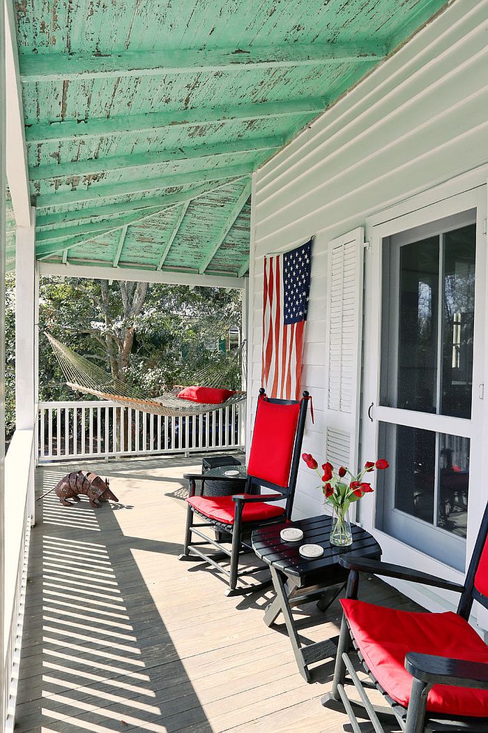 A hint of Americana for the porch