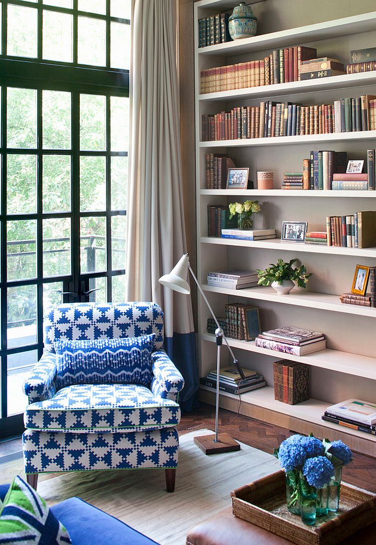 A reading corner with plenty of natural light