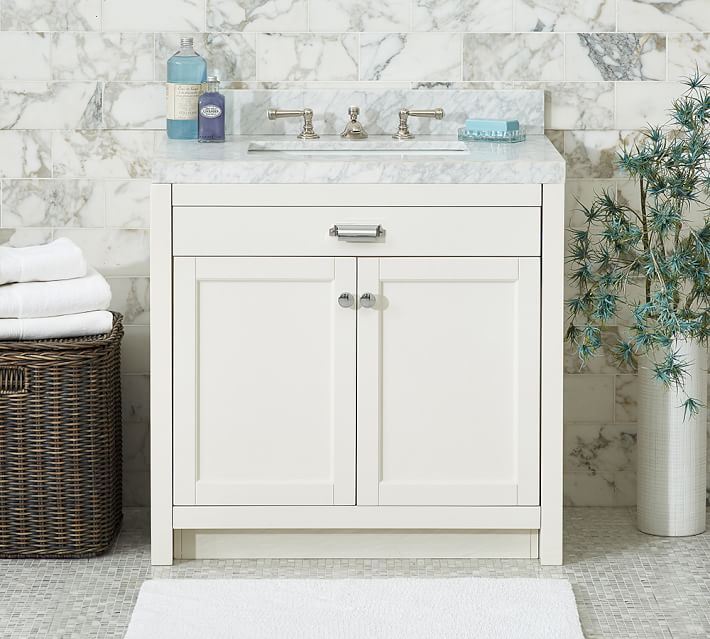 Bathroom console from Pottery Barn