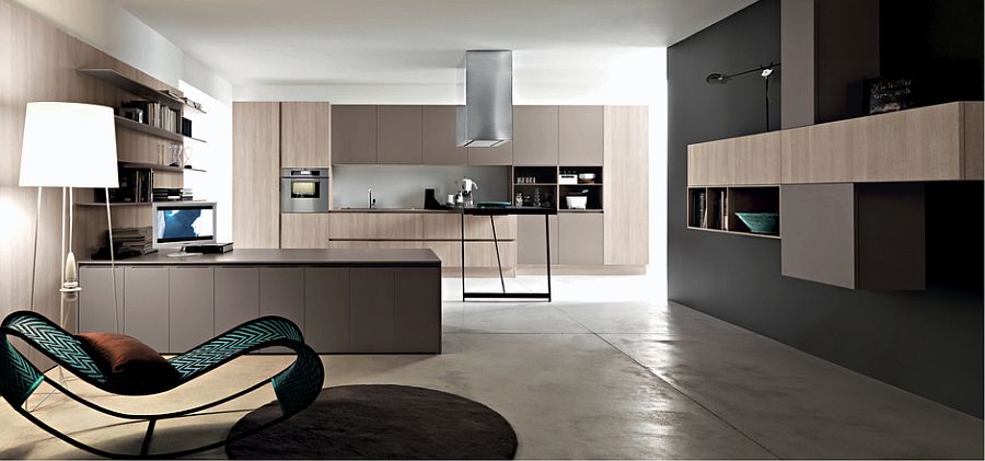 Beautiful kitchen that blurs the line between the kitchen and the living