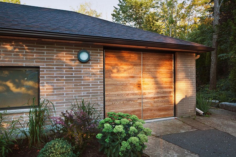 Brick exterior of the canadian home has a traditional appeal