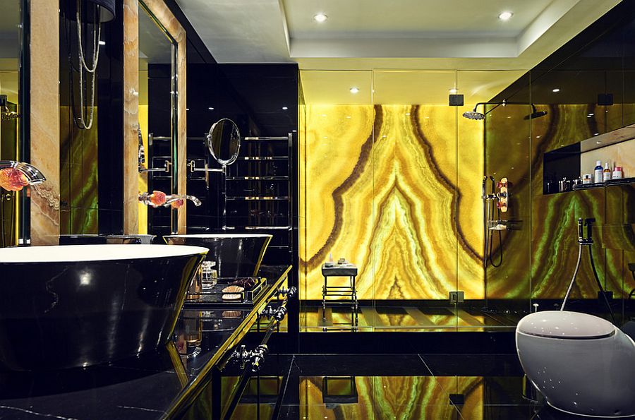 15 Refined Decorating Ideas In Glittering Black And Gold