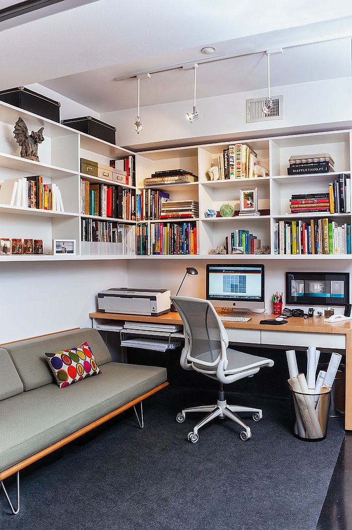 Case Study Daybed by Modernica in the small home office [Design: Patrick Brian Jones]