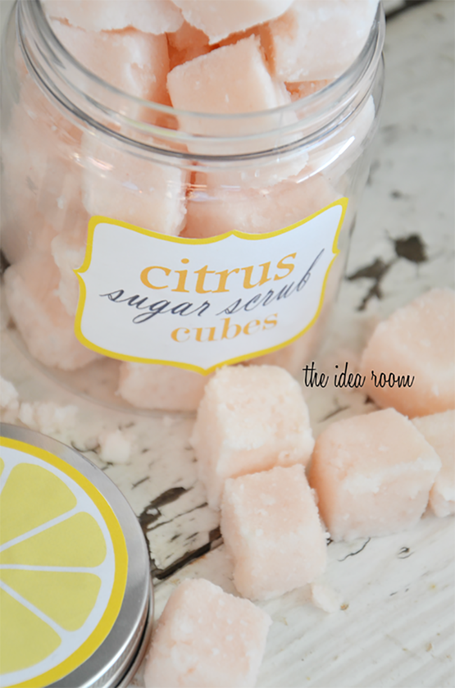 Citrus Sugar Scrub Cubes