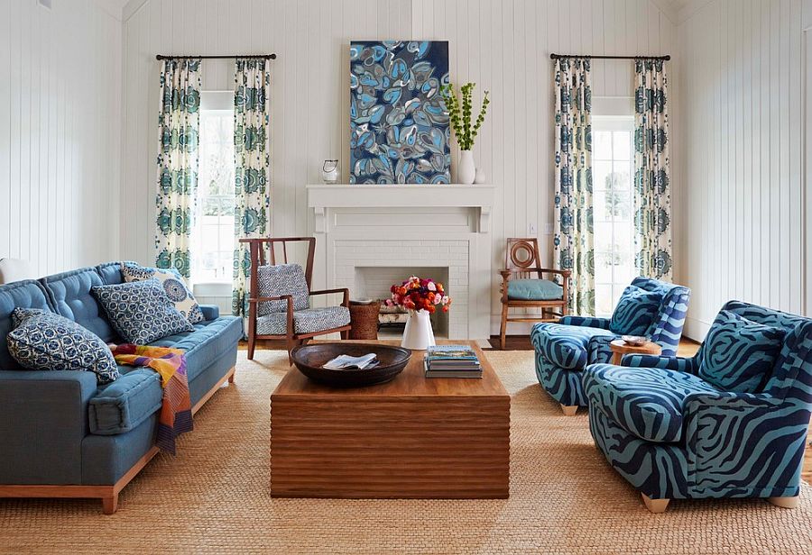 Classy living room inspired by the ocean [Design: Andrew Howard Interior Design]