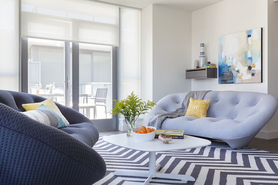 Closer look at the Ploum Sofa showcases its cozy elegance