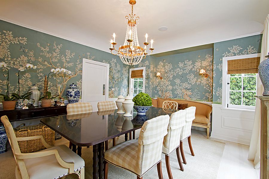 27 Splendid Wallpaper Decorating Ideas For The Dining Room