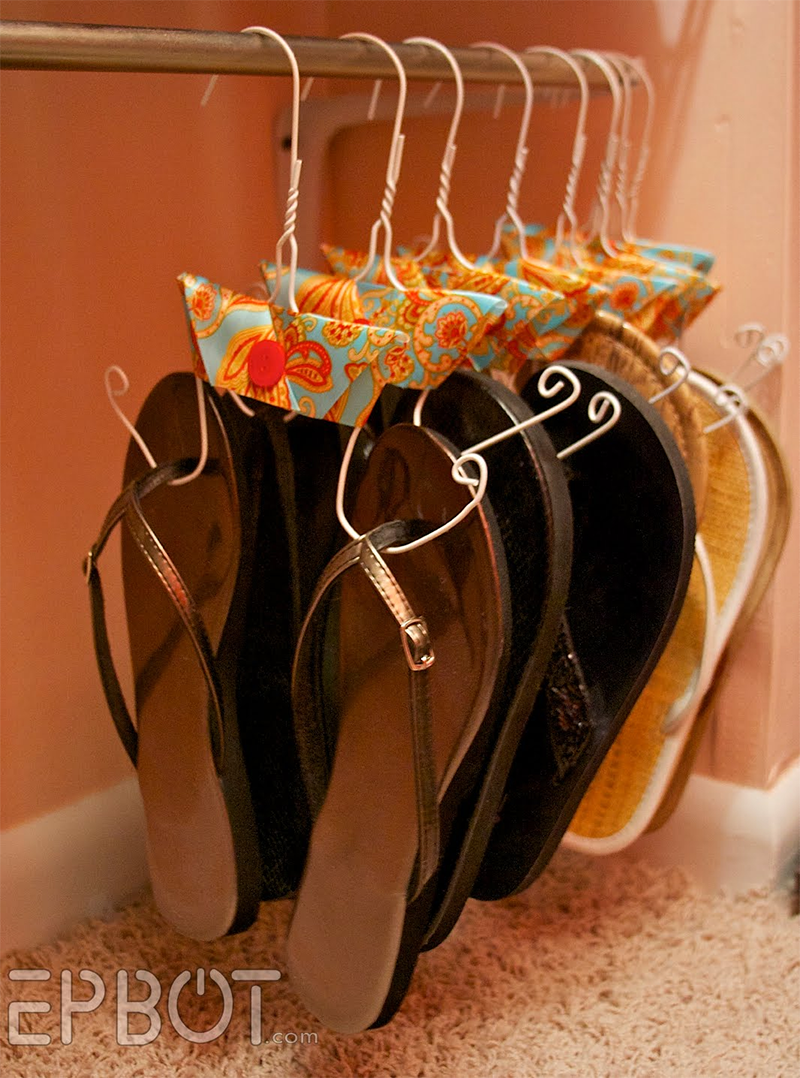 DIY Wire Shoe Hanger