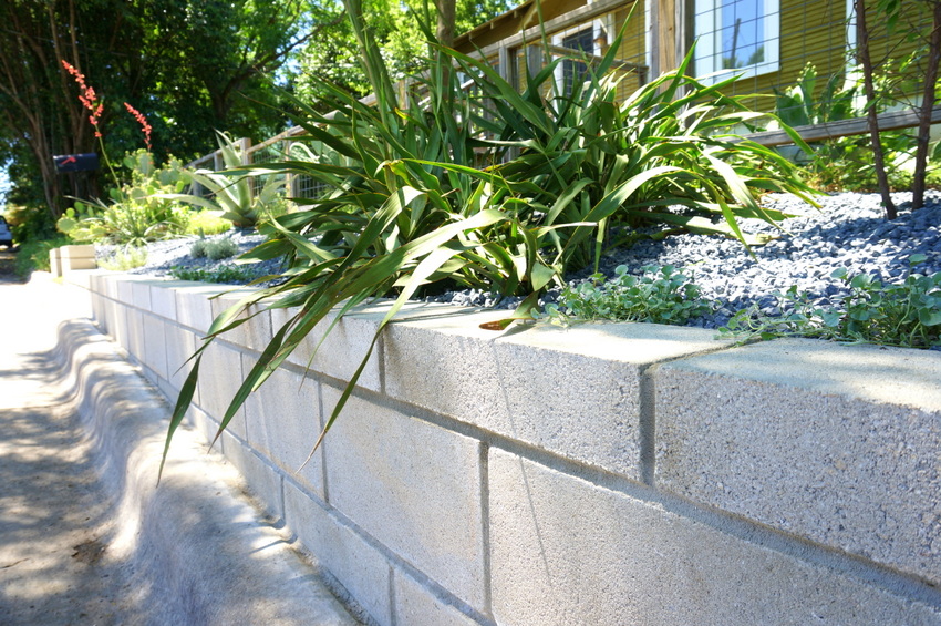 A DIY Cinder Block Retaining Wall Project