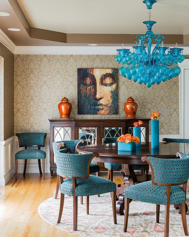 Blue Dining Rooms: 18 Exquisite Inspirations, Design Tips