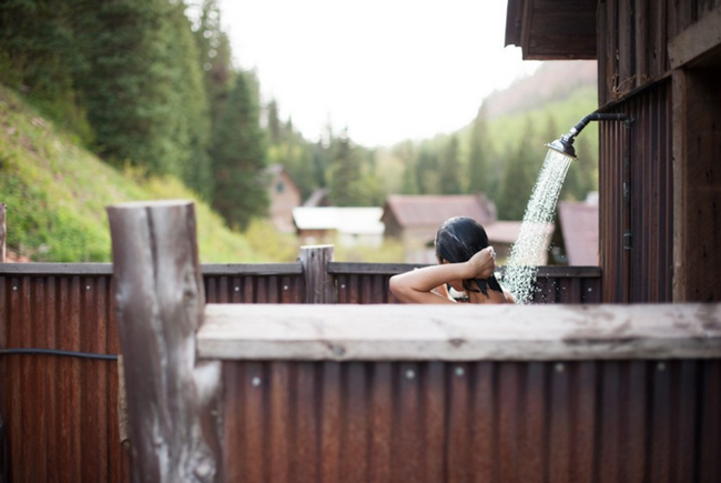 Dunton Hot Springs Shower