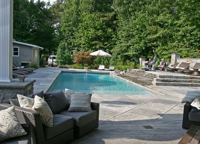 Outdoor Design Trend: 23 Fabulous Concrete Pool Deck Ideas | Decoist