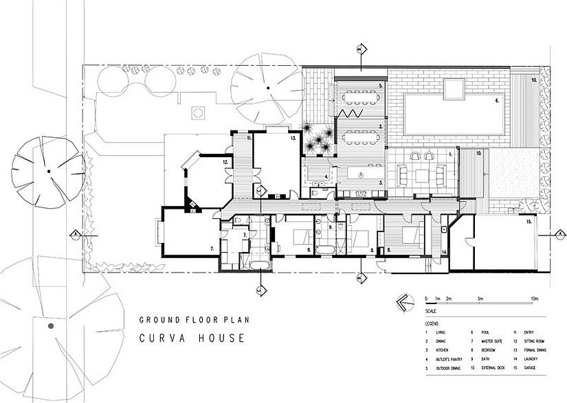 Floor plan of the Curva Home in Melbourne