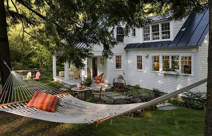 Hammock in the trees can serve you all year long!