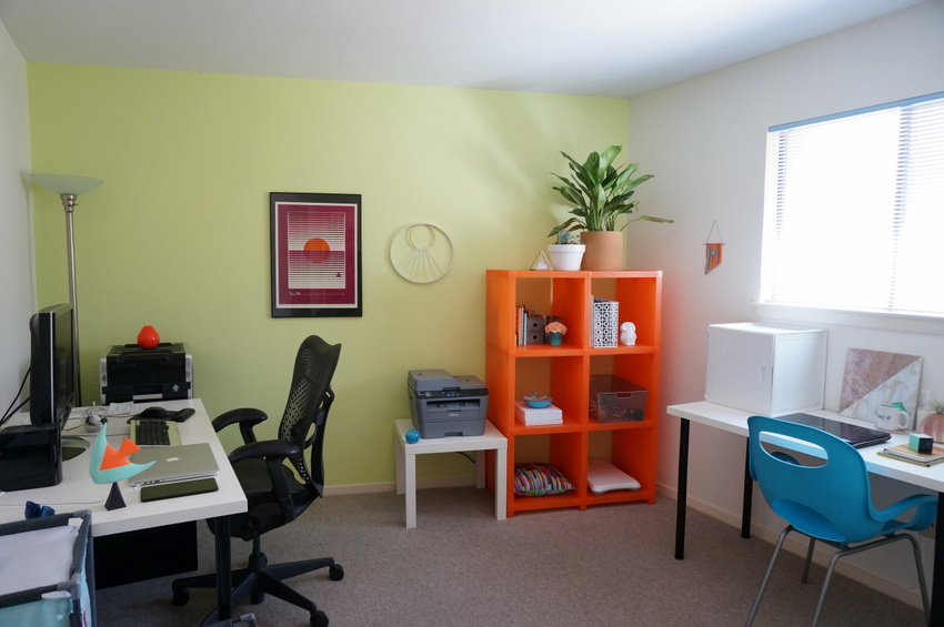 IKEA desks in a home office