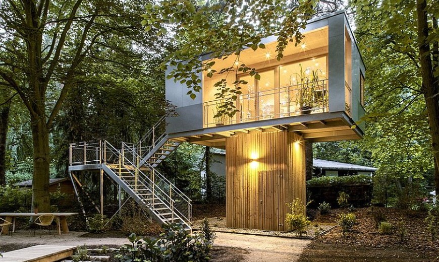 Urban Treehouse: A Relaxing Hub of Stylish Sustainability!