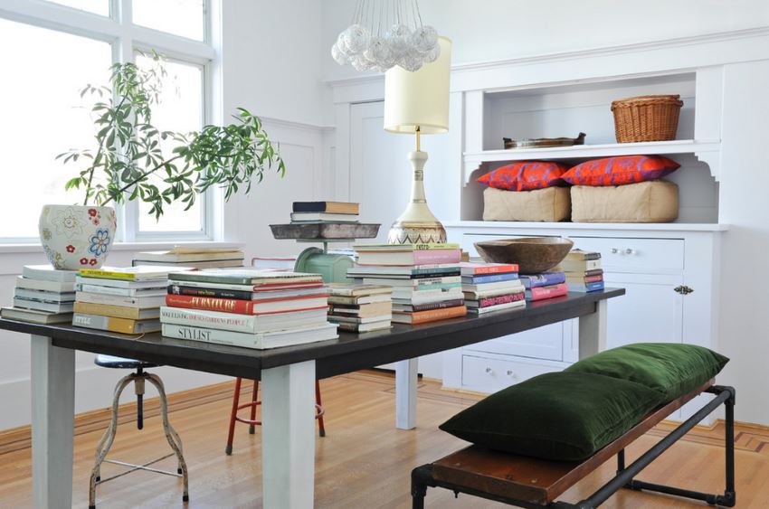 modern eclectic dining room