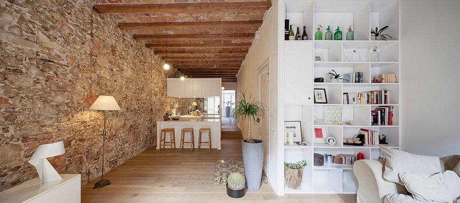 Old apartment in Barcelona gets a contemporary update in white