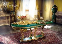 Opulenet-dining-room-with-a-unique-Malachite-table-217x155