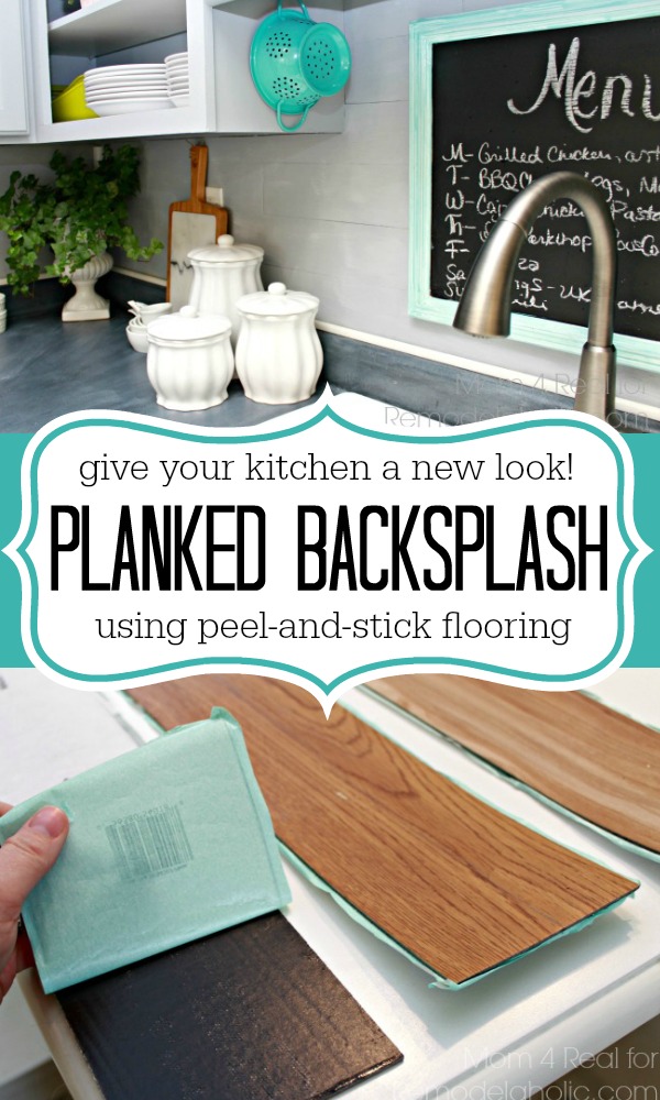 Peel and Stick Flooring Backplash