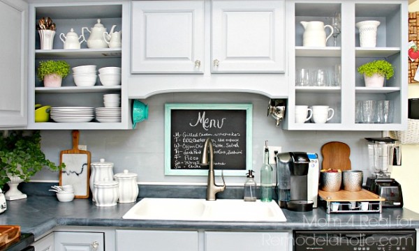 Peel and Stick Vinyl DIY Backsplash