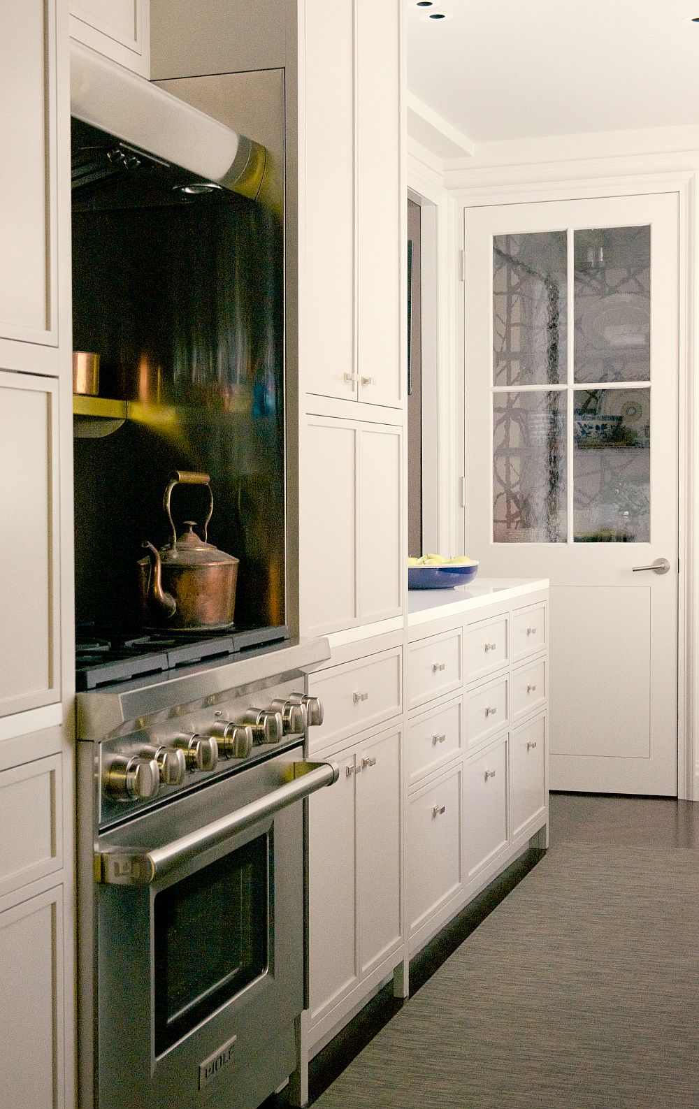 Renovated kitchen of the smart New York home