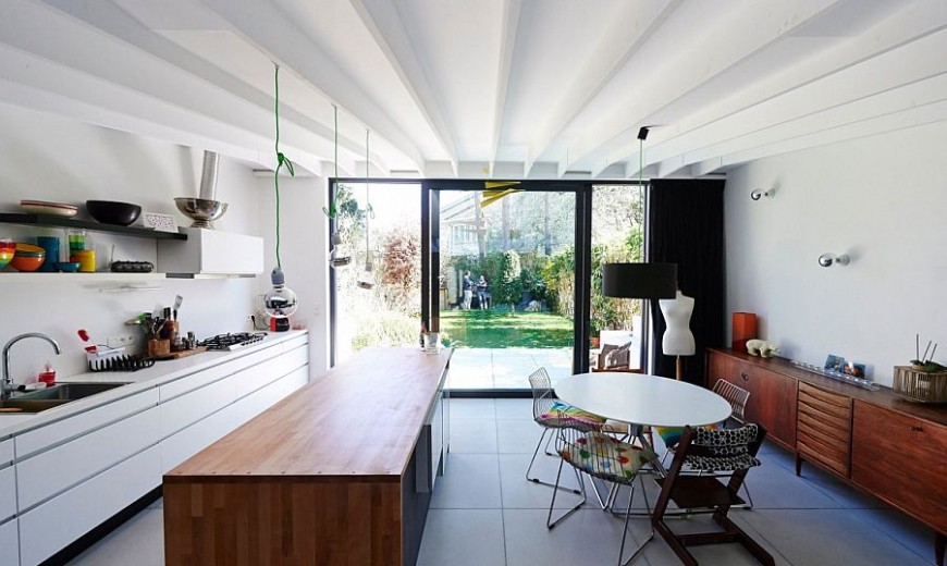 Snazzy Contemporary Extension Transforms Beautiful Brussels Home