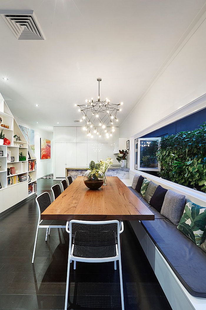 Smart kitchen and dining areas create a cool social zone