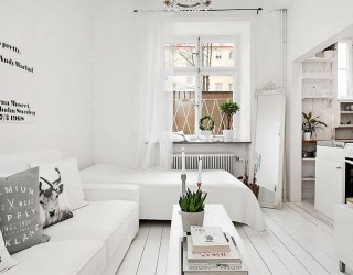 Ultra-Small Studio Apartment in Stockholm with Smart Scandinavian Design