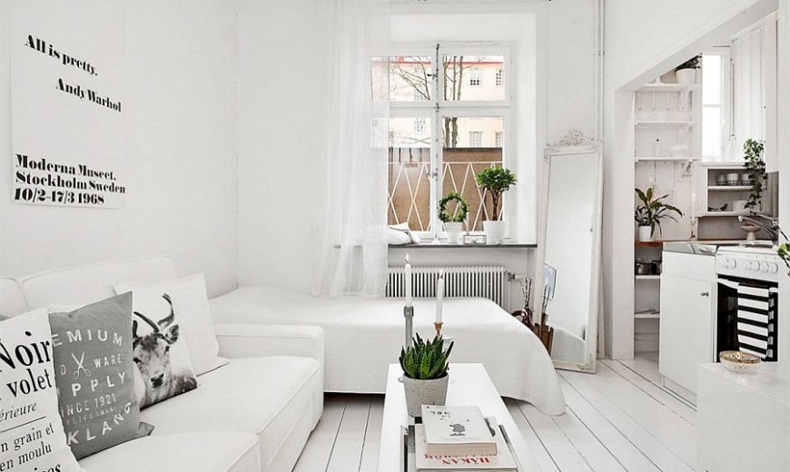Ultra-Small Studio Apartment in Stockholm with Smart Scandinavian Design