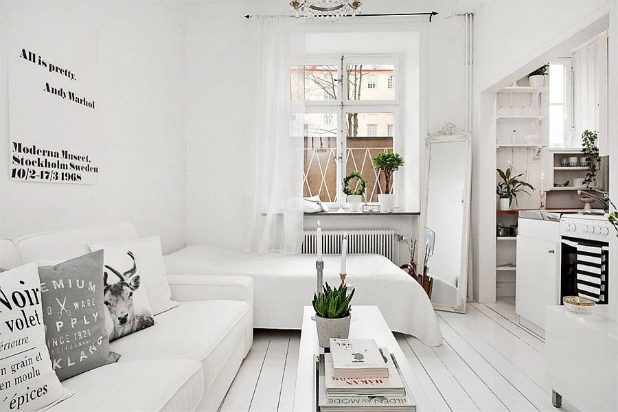 20 Sqm Apartment in Stockholm with Scandinavian Design