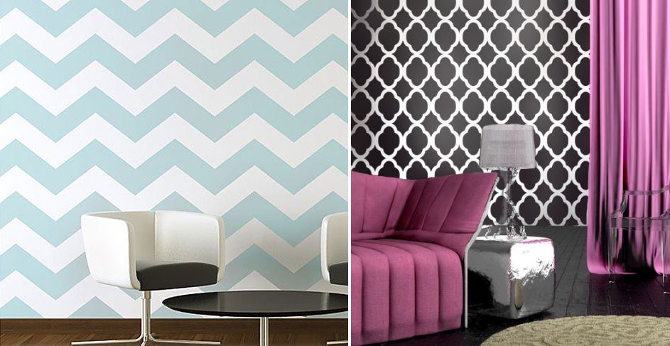 Make A Statement With Stenciled Walls