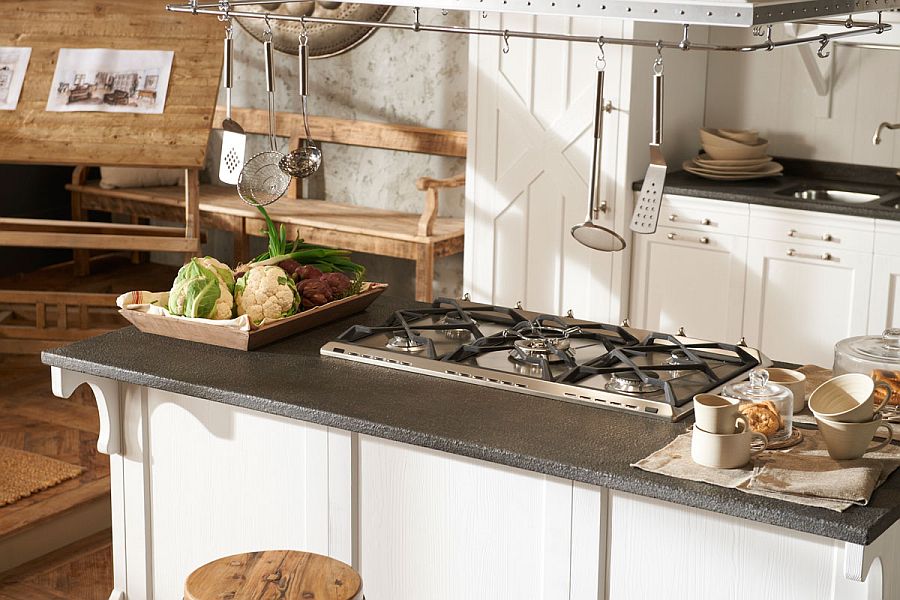 Treated marble use dof worktops and counters in the kitchen