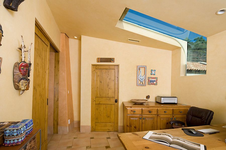 Unique home office with a smart skylight design [Design: Trillium Enterprises]