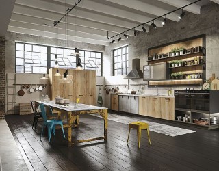 Loft: Refined Kitchen Brings Industrial Richness to Urban Interiors