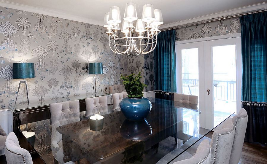 27 Splendid Wallpaper Decorating Ideas For The Dining Room