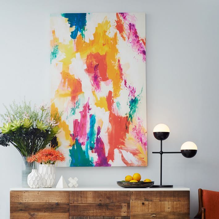 Abstract wall art from West Elm