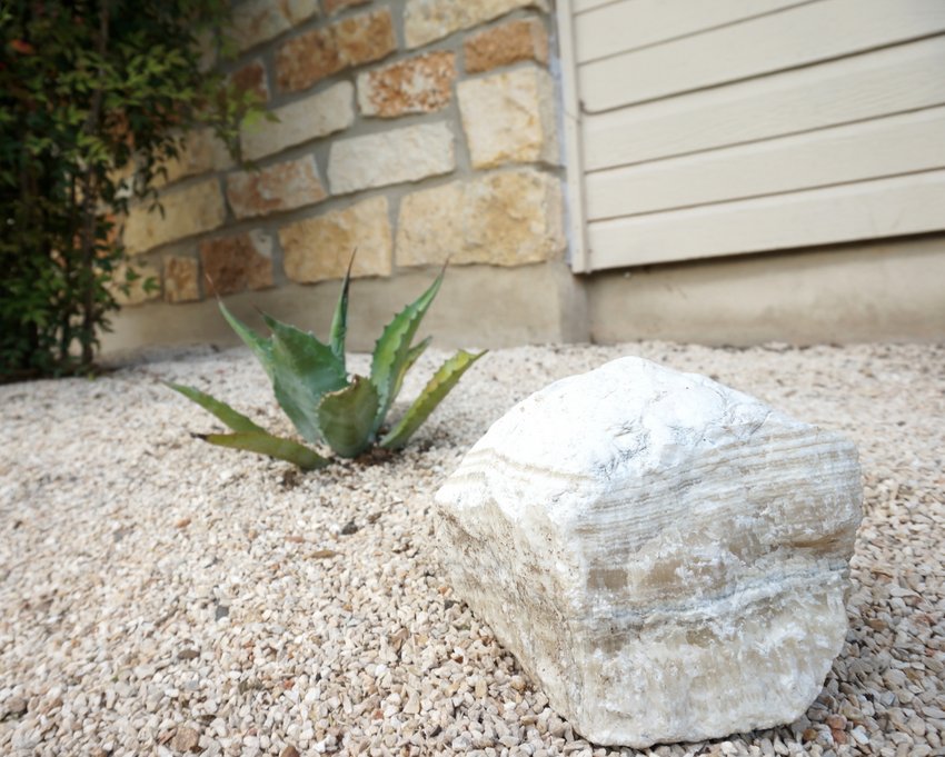 Add new rocks to the garden