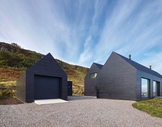 Dashing Dark Exterior Shapes Striking Contemporary Home in Isle of Skye