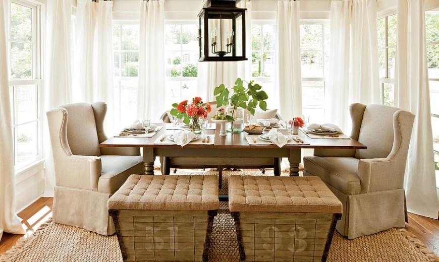 30 Unassumingly Chic Farmhouse Style Dining Room Ideas