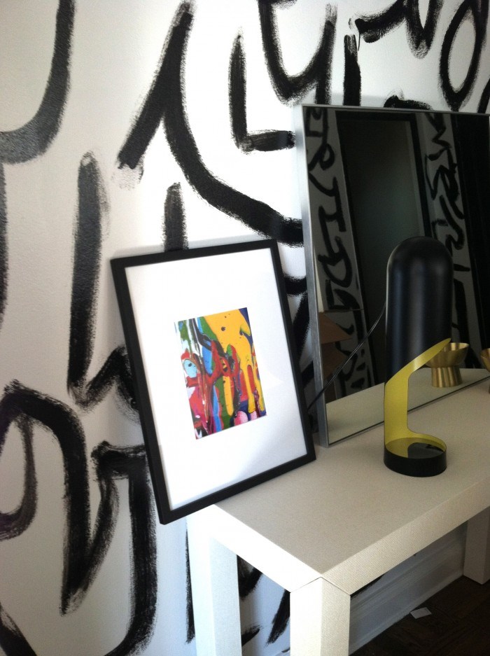 Brushstroke accent wall from Sketch42