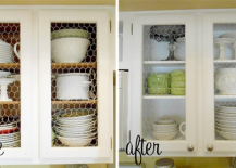 Chicken-wire-kitchen-cabinet-makeover-before-and-after-217x155