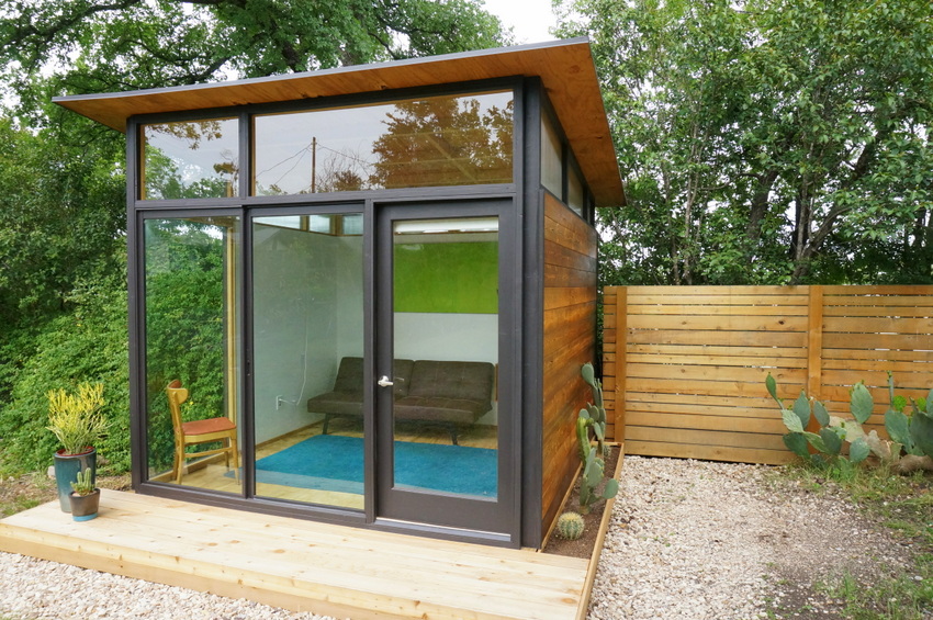 Clean lines define this tiny house