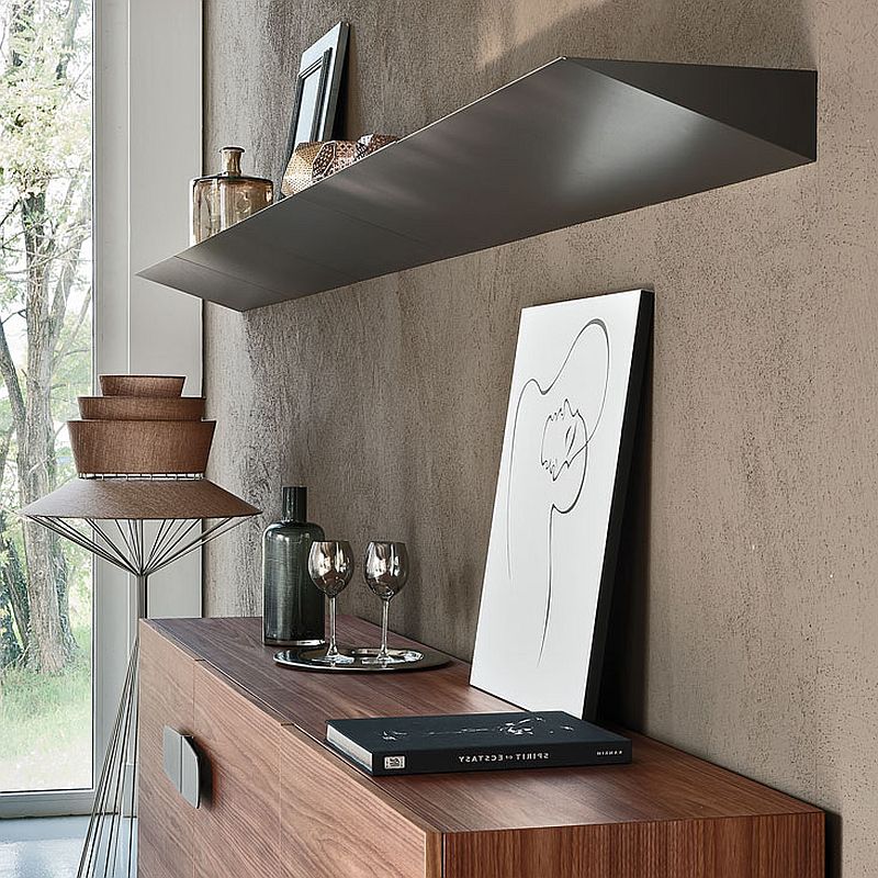 Closer look at the exclusive design of the sleek Pendola Bookshelf