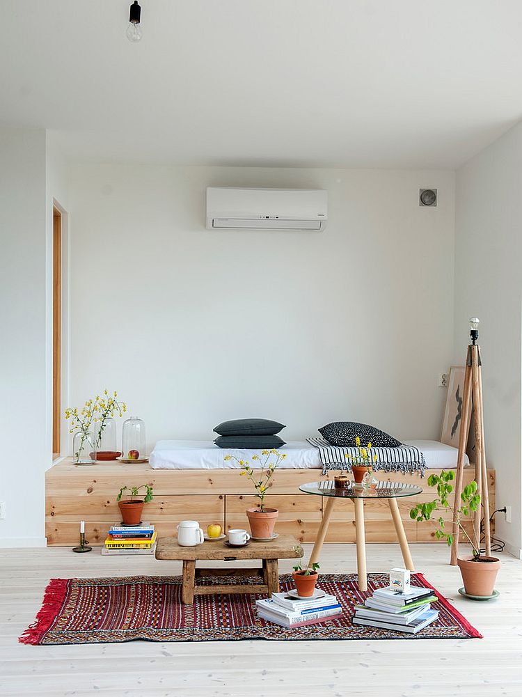 Creative modern bedroom design with Scandinavian simplicity [Design: Skälsö Arkitekter]