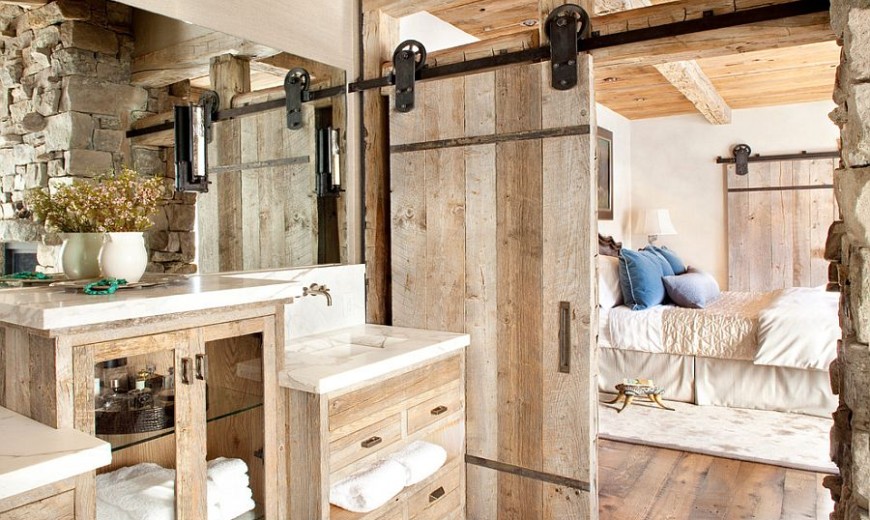 15 Sliding Barn Doors That Bring Rustic Beauty to the Bathroom