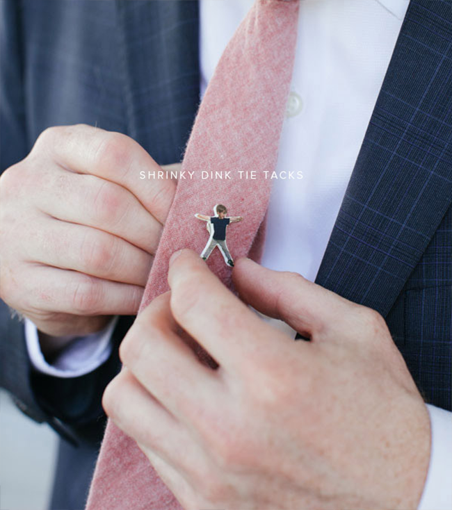 DIY Shrinky Dink Tie Tack