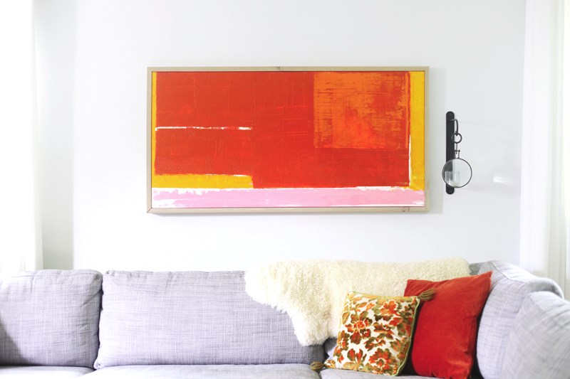 DIY abstract art from A Beautiful Mess